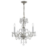 Traditional Crystal 3 Light Small Chandelier by Crystorama - 5044