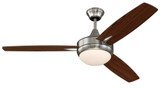 Targas Ceiling Fan with Light Kit 52 Inch wide by Craftmade - TG52