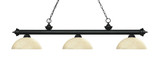 Riviera 3 Light Island/Billiard 14 Inch Wide by 12.75 Inch High by Z-Lite - 200-3R