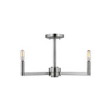 Fullton 3 Light Semi Flush Mount 20 Inch Wide by Visual Comfort Studio - 7764203C