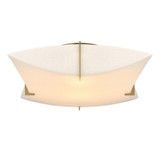 Bento 2 Light Metal 17.8 Inch Wide Semi Flush Mount by Hubbardton Forge - 126620HF