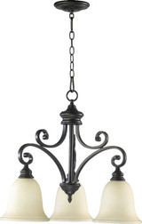 Bryant 3 Light Large Pendant 25 Inch Wide by Quorum - 6354-3