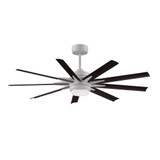 Odyn Custom 9 Blade Ceiling Fan with Light Kit 56 Inches Wide by Fanimation - FPD8152BLW56103