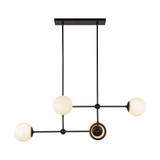 Fiore 4 Light Chandelier 14.38 Inch Tall and 16.63 Inch Wide by Alora - CH407342