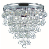 Calypso 3 Light 10.5 Inch Wide Flush Mount by Crystorama - 135