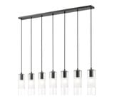 Alton 7 Light Linear Chandelier 14.25 x 4.75 Inches Wide by Z-Lite - 824P-7L