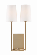 Lena 2 Light Candle Style Wall Sconce by Crystorama - LEN-252