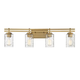 Baxter 4 Light Bath Vanity 9 Inch Tall and 32 Inch Wide by Savoy House - L8-6090-4