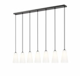 Farrell 7 Light Linear Chandelier 11 x 6 Inches Wide by Z-Lite - 3043P6-7L