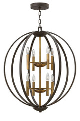 Euclid 8 Light Large Foyer 2 Tier Chandelier by Hinkley - 3468