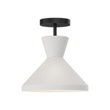 Betty 1 Light 10.25 Inch Wide Semi Flush Mount by Alora - SF473710