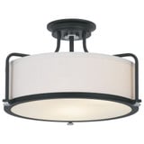 Rigel 3 Light 17.5 Inch Wide Semi Flush Mount by Quoizel - QF1715