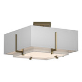 Exos 2 Light 16.6 Inch Wide Metal Semi Flush Mount by Hubbardton Forge - 126507HF