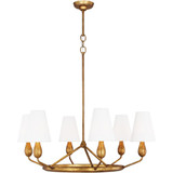 Ziba 6 Light Medium Chandelier 34.75 x 32 Inches Wide by VC Studio - TC1186