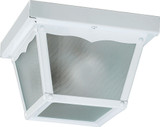 1 Light 7.5 Inch Wide Outdoor Cage Flush Mount by Quorum - 3080-7
