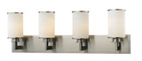 Savannah 4 Light Opal Glass Vanity Light by Z Lite - 412-4V