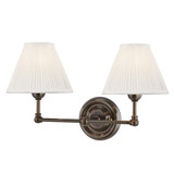 Classic No.1 2 Light Wall Sconce by Hudson Valley - MDS102