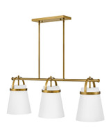 Tori 3 LED Light Oversized Linear Chandelier by Lark - 83056