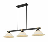 Bronte 3 Light Billiard 8.75 Inch Tall and 16 Inch Wide By Z-Lite - 1955-3MB-16