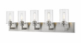 Savannah 5 Light Clear Glass Vanity Light by Z Lite - 462-5V-BNC