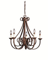 Dover 5 Light Medium Candle Style Chandelier by Kichler - 2021
