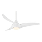 Light Wave 44 Inch 3 Blade Ceiling Fan with Light Kit by Minka Aire - F845