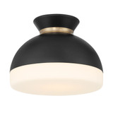 Gidget 1 Light Flush Mount 7.5 Inch Tall and 10.25 Inch Wide by Crystorama - GID-4000