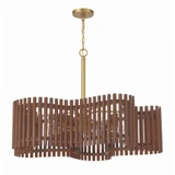Freeform 5 Light Chandelier 24.63 Inch Tall and 35.5 Inch Wide by Craftmade - 58426