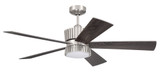Theiry 5 Blade Ceiling Fan with Light Kit 52 Inch Wide by Craftmade - TRY52-5