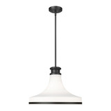Reznor 1 Light Pendant 13.75 Inch Tall and 18 Inch Wide by Z Lite - 831P18