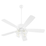 Ovation 5 Blade Ceiling Fan with 4 Light Kit 52 Inch Wide by Quorum - 4525-04
