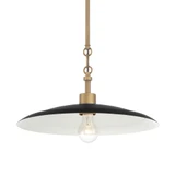 York 1 Light Pendant 6.75 Inch Tall and 16 Inch Wide by Minka Lavery - 296