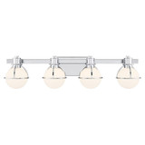 Pierce 4 Light Bath Vanity 7.5 Inch Tall and 32 Inch Wide by Savoy House - 8-1060-4