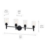 Madden 4 Light Vanity Light by Kichler - 55186