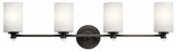 Joelson 4 Light Swing Arm Vanity Light by Kichler - 45924