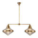 Willard 2 Light Medium Linear Pendant by Alora - LP348241