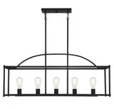 Palladian 5 Light Linear Chandelier by Savoy House - 1-190-5
