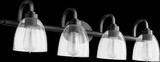 Reyes 4 Light Vanity Light by Quorum - 5060-4