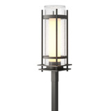 Banded Seeded Glass 1 Light Outdoor Post Mount by Hubbardton Forge - 345897