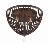 Duval 3 Light 14 Inch Wide Flush Mount by Crystorama - DUV-620
