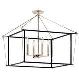 Eisley 4 Light 24 Inch Wide Semi Flush Mount by Kichler - 52632