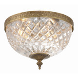 Ceiling Mount 2 Light 10 Inch Wide Traditional Flush Mount by Crystorama - 117-10