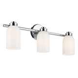 Shae 3 Light Bath Vanity 9 Inch Tall and 24.25 Inch Wide by Kichler - 55202