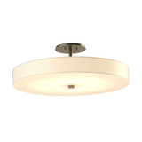 Disq 28W 1 LED 23 Inch Wide Semi Flush Mount by Hubbardton Forge - 126805