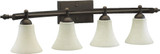 Aspen 4 Light Vanity Light by Quorum - 5077-4