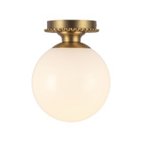 Otis 1 Light Semi Flush Mount 9.75 Inch Tall and 7.88 Inch Wide by Alora - SF430108
