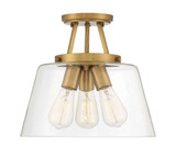 Calhoun 3 Light 13 Inch Wide Semi Flush Mount by Savoy House - 6-1024-3