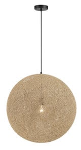 Entwined 1 Light Large Pendant 24.63 Inch Tall by George Kovacs - P5571-44B