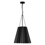 Plisse 1 Light Medium Pendant 27.25 Inch Tall by Alora - PD528116