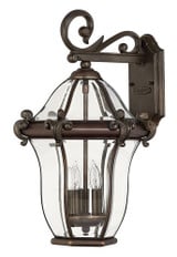 San Clemente 3 Light Medium Outdoor Candle Style Wall Lantern by Hinkley - 2444